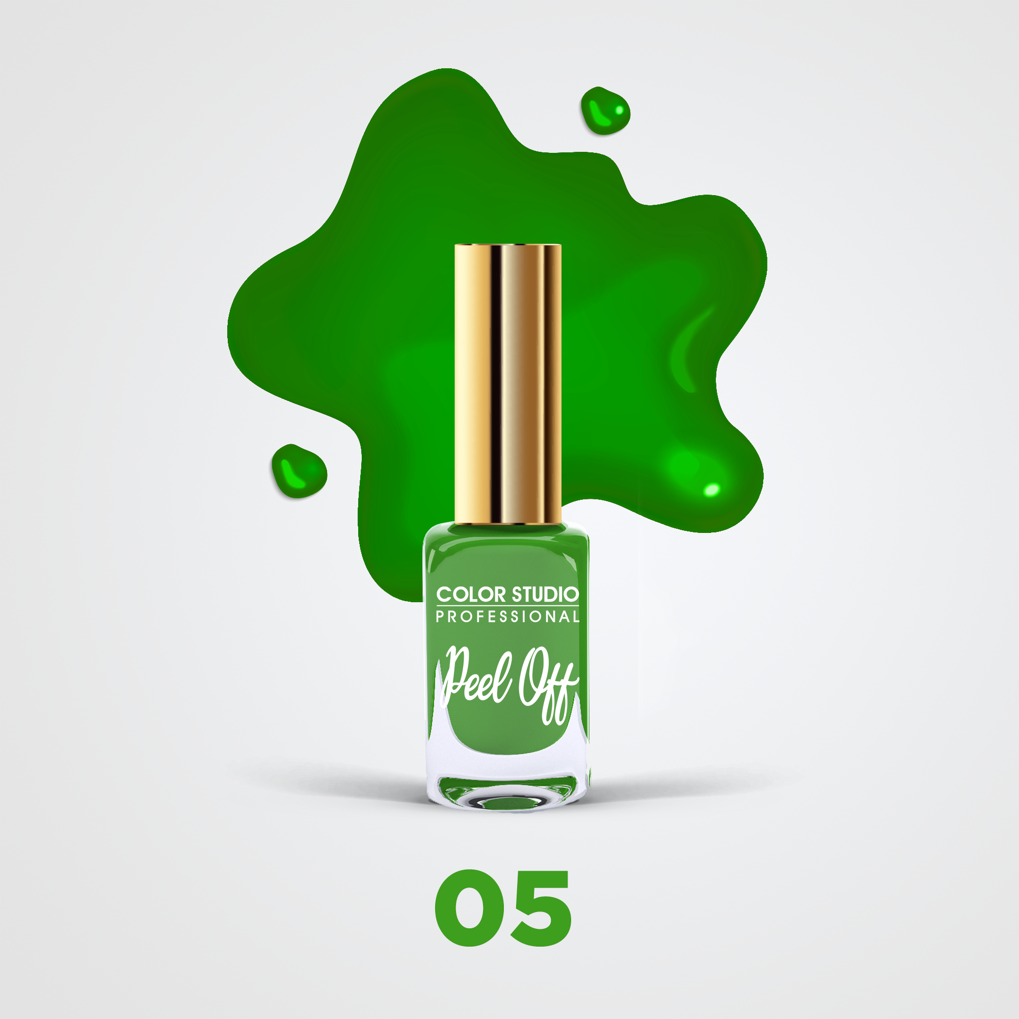 05 GO GREEN- PEEL OFF NAIL COLORS - WATER BASED NAIL POLISH