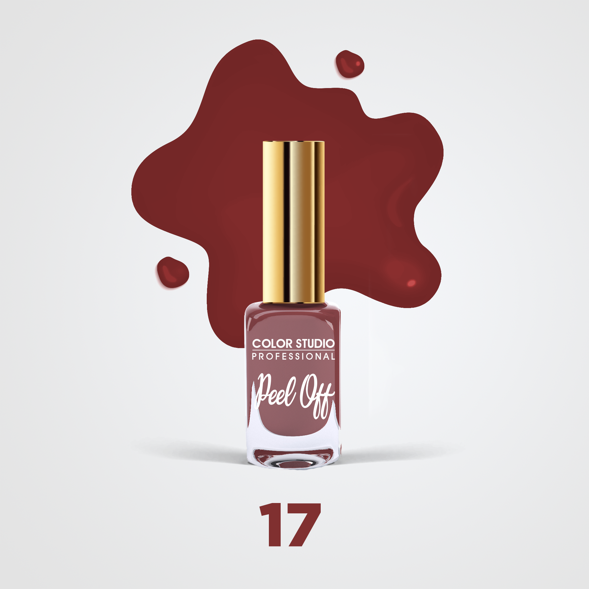 17 GORGEOUS - PEEL OFF NAIL COLORS - WATER BASED NAIL POLISH