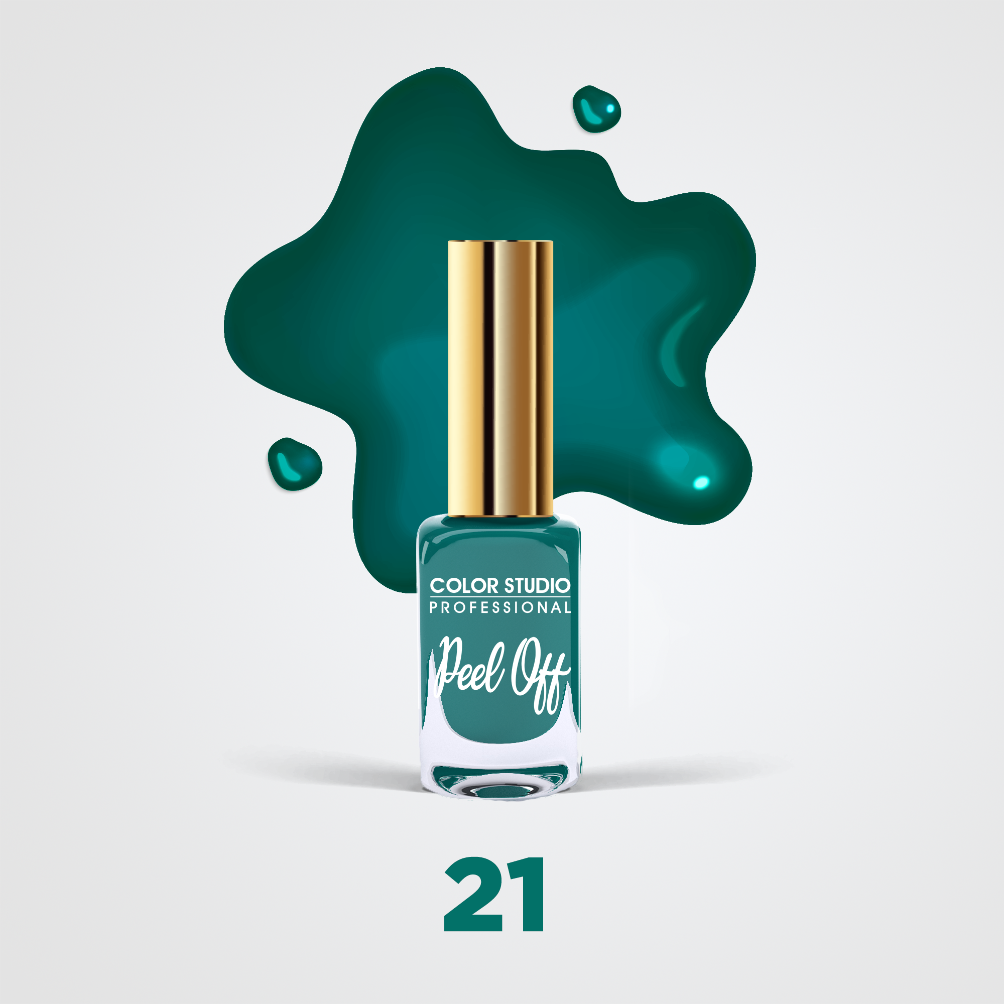 21 SAPHIRE - PEEL OFF NAIL COLORS - WATER BASED NAIL POLISH