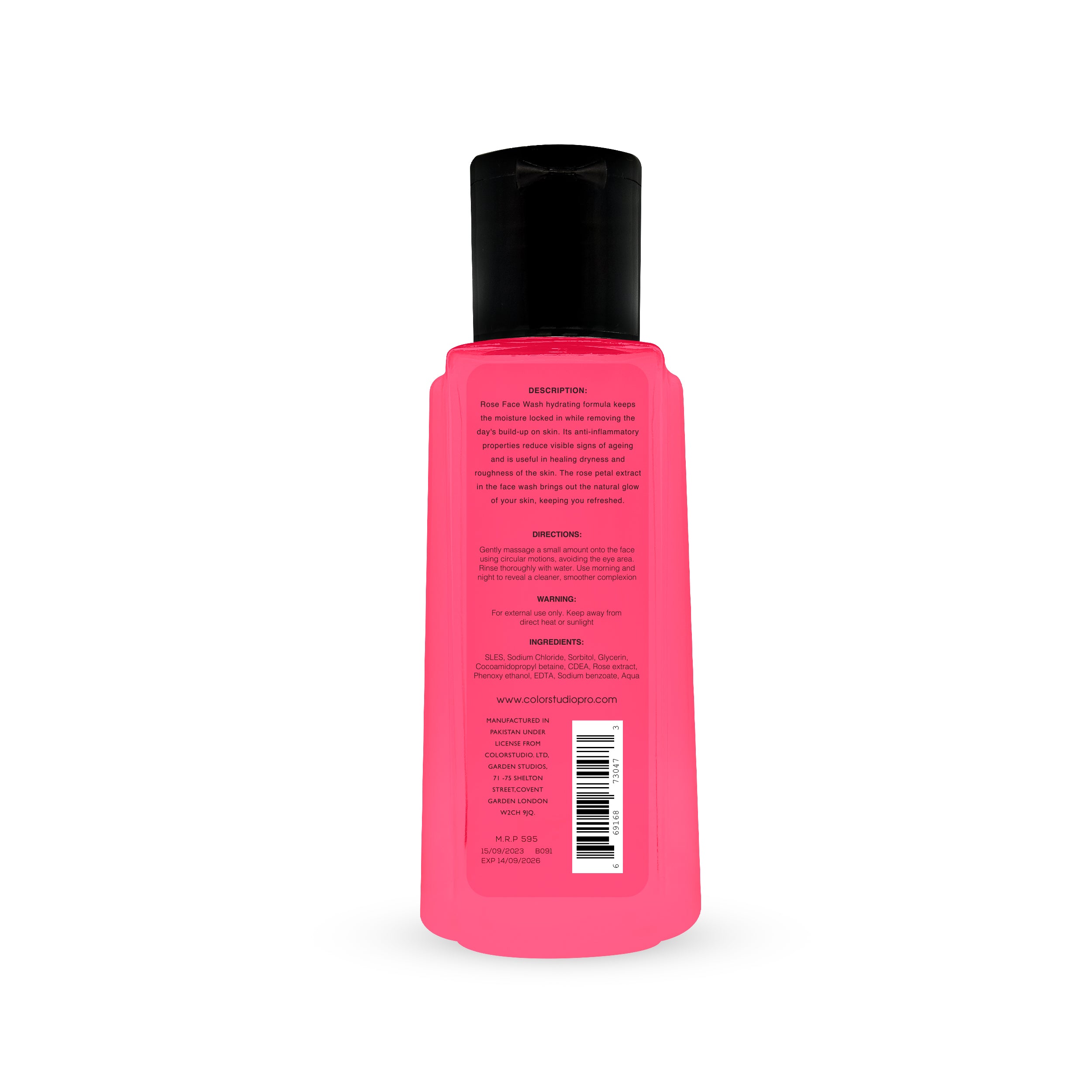 ROSE FACE WASH - COLOR STUDIO DERMO EXPERTISE 100ML