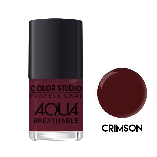 Crimson AQUA BREATHABLE NAIL COLORS - COLORSTUDIOMAKEUP