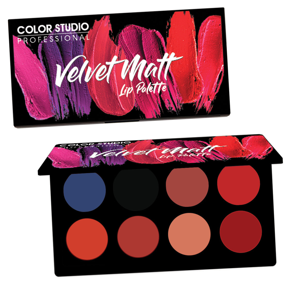 VELVET MATT LIP PALETTE - COLORSTUDIOMAKEUP